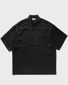 John Elliott Brushed Silk Button Up Black Shortsleeves
