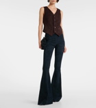 Stouls Cherilyn suede flared pants