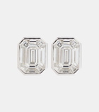 Shay Jewelry Illusion 18kt white gold earrings with diamonds
