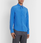 Gucci - Silk-Crepe Shirt - Blue