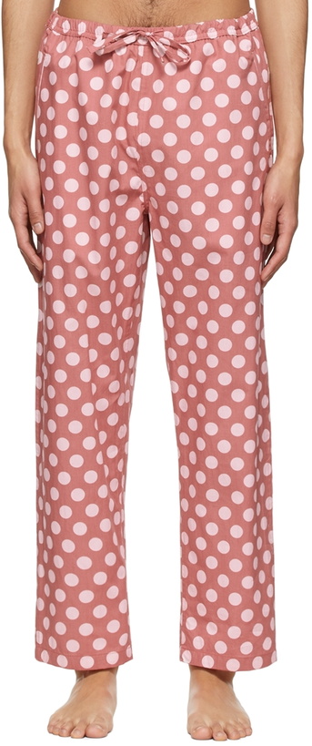 Photo: Paul Smith Red Cotton Pyjama Pants