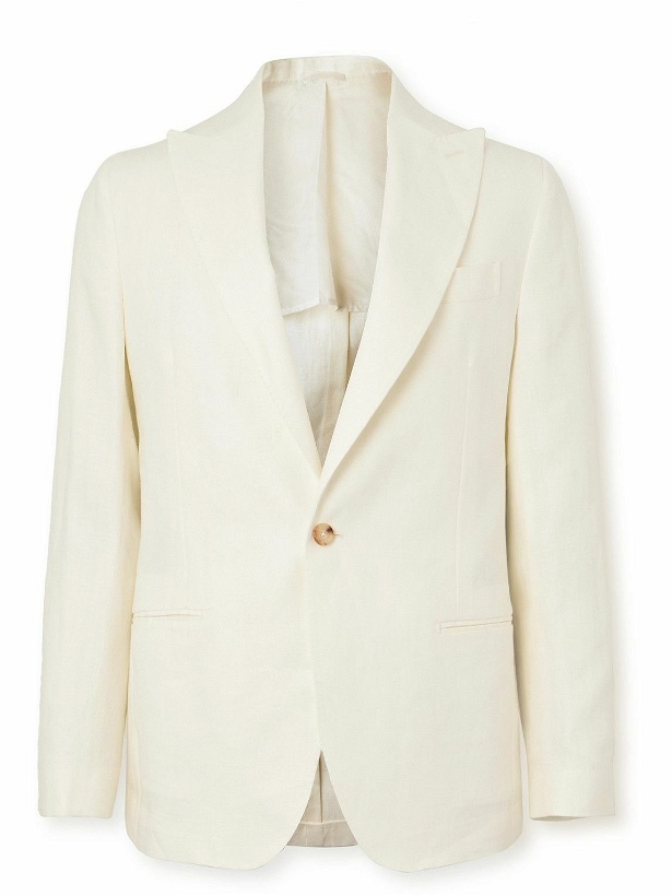 Photo: De Petrillo - Linen Suit Blazer - Neutrals
