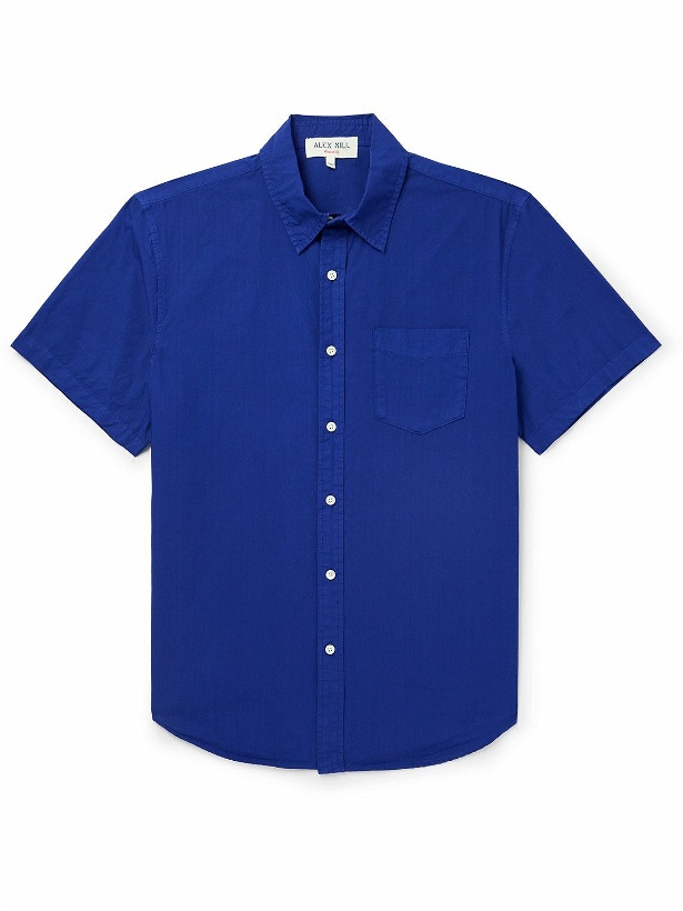 Photo: Alex Mill - Jo Garment-Dyed Cotton-Poplin Shirt - Blue