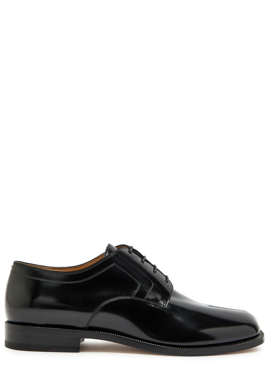 Maison Margiela Tabi Split-toe Leather Shoes Black Maison Margiela