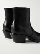 Off-White - Texan Leather Boots - Black