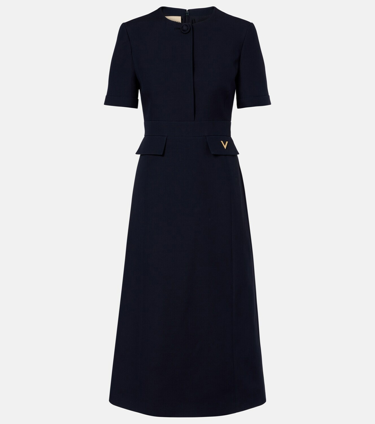 Valentino Crepe Couture VGold midi dress