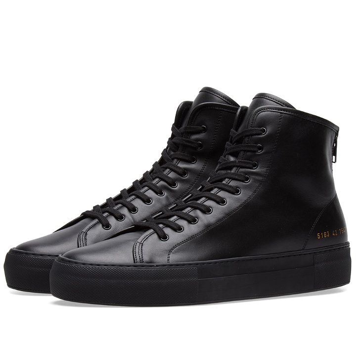 Photo: Common Projects Tournament High Zip Super Leather