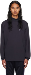 NEEDLES Purple Embroidered Long Sleeve T-Shirt
