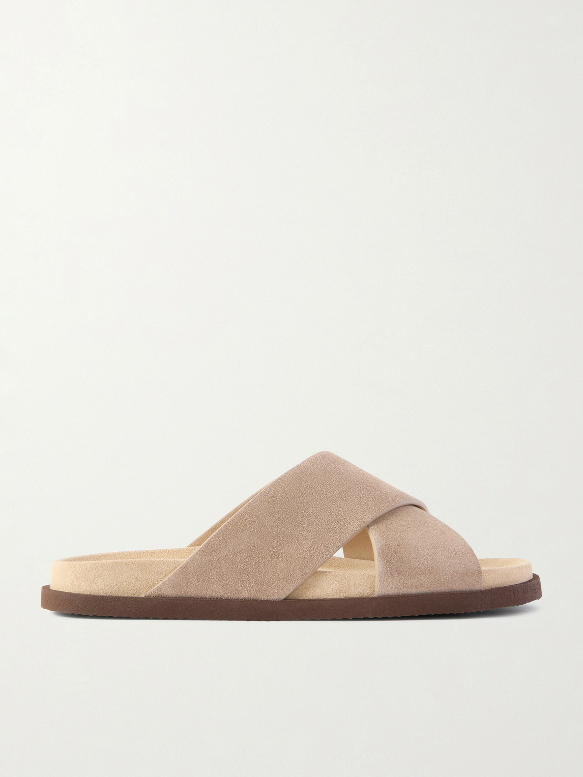 Brunello Cucinelli - Suede Slides - Brown