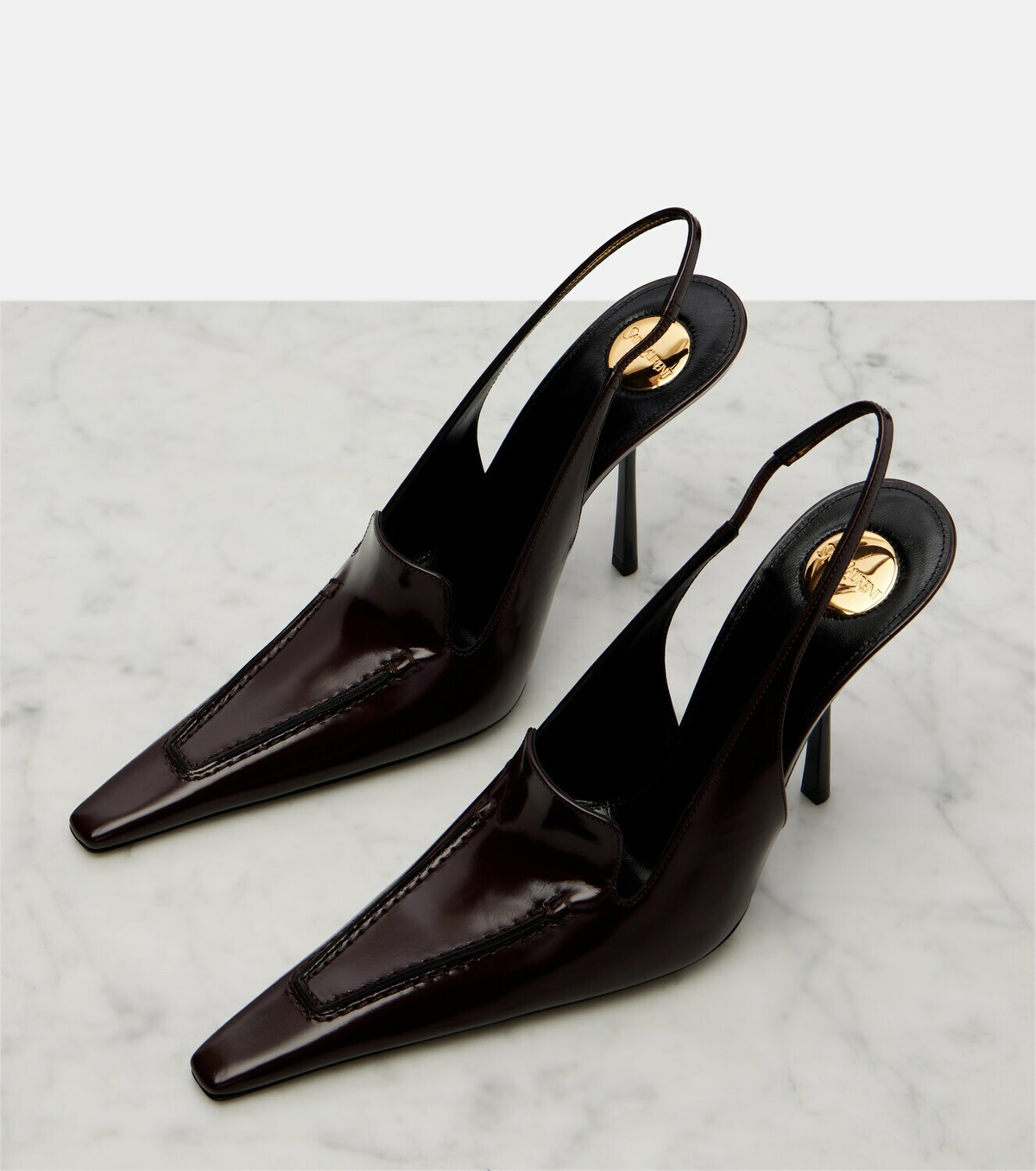 Saint Laurent Voltaire leather slingback pumps