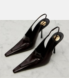 Saint Laurent Voltaire leather slingback pumps