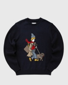 Edmmond Studios Walking Dog Sweater Blue Pullovers