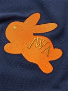 JW Anderson - Oversized Logo-Embroidered Cotton-Piqué Polo Shirt - Blue