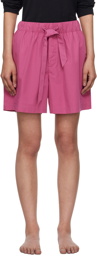 Tekla Purple Drawstring Pyjama Shorts