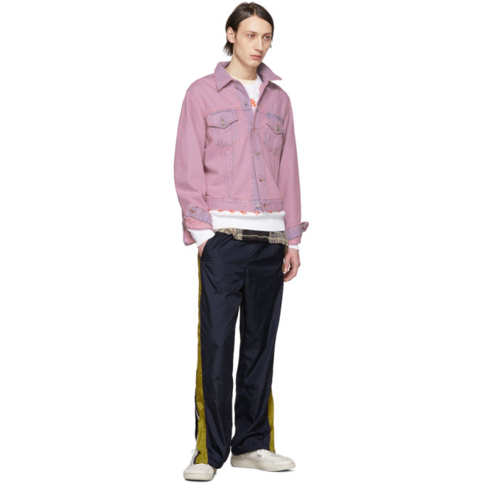 Acne studious 新品 pink denim jacket Acne Studios Pink Bla Konst Denim 2000 Jacket Acne Studios