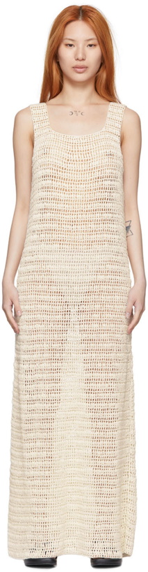 Photo: Le Kasha Off-White Organic Linen Maxi Dress