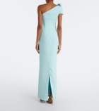 Safiyaa Blanchette one-shoulder crêpe gown
