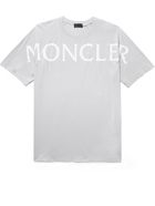 MONCLER - Logo-Print Cotton-Jersey T-Shirt - Gray