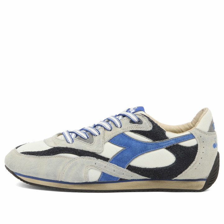 Scarpe Diadora Heritage Mercury Elite Sneaker Casual Uomo Pelle Giallo/Blu