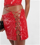 The Mannei Sequined miniskirt
