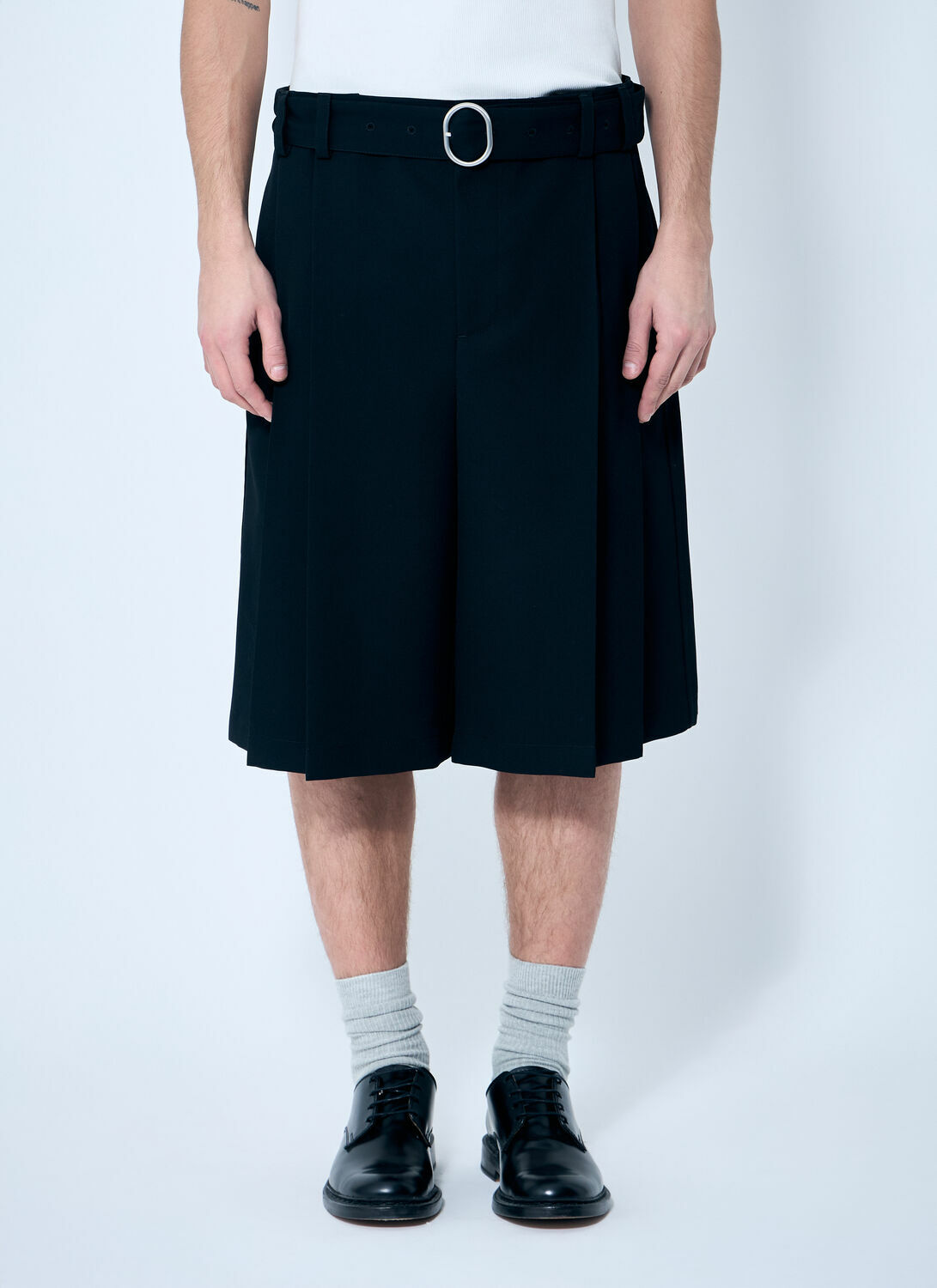 Jil Sander Belted Pleated Shorts