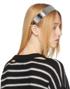 MM6 Maison Margiela Silver Metal Headband