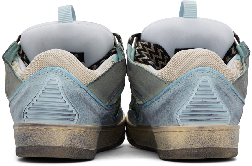 Lanvin SSENSE Exclusive Blue Curb Sneakers Lanvin