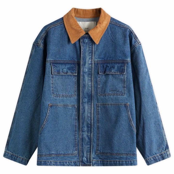 Photo: DUNST Women's Unisex Vintage Denim Work Jacket in Classic Blue