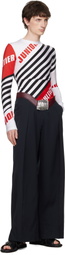 Jean Paul Gaultier White & Black 'The Junior Gaultier' Top