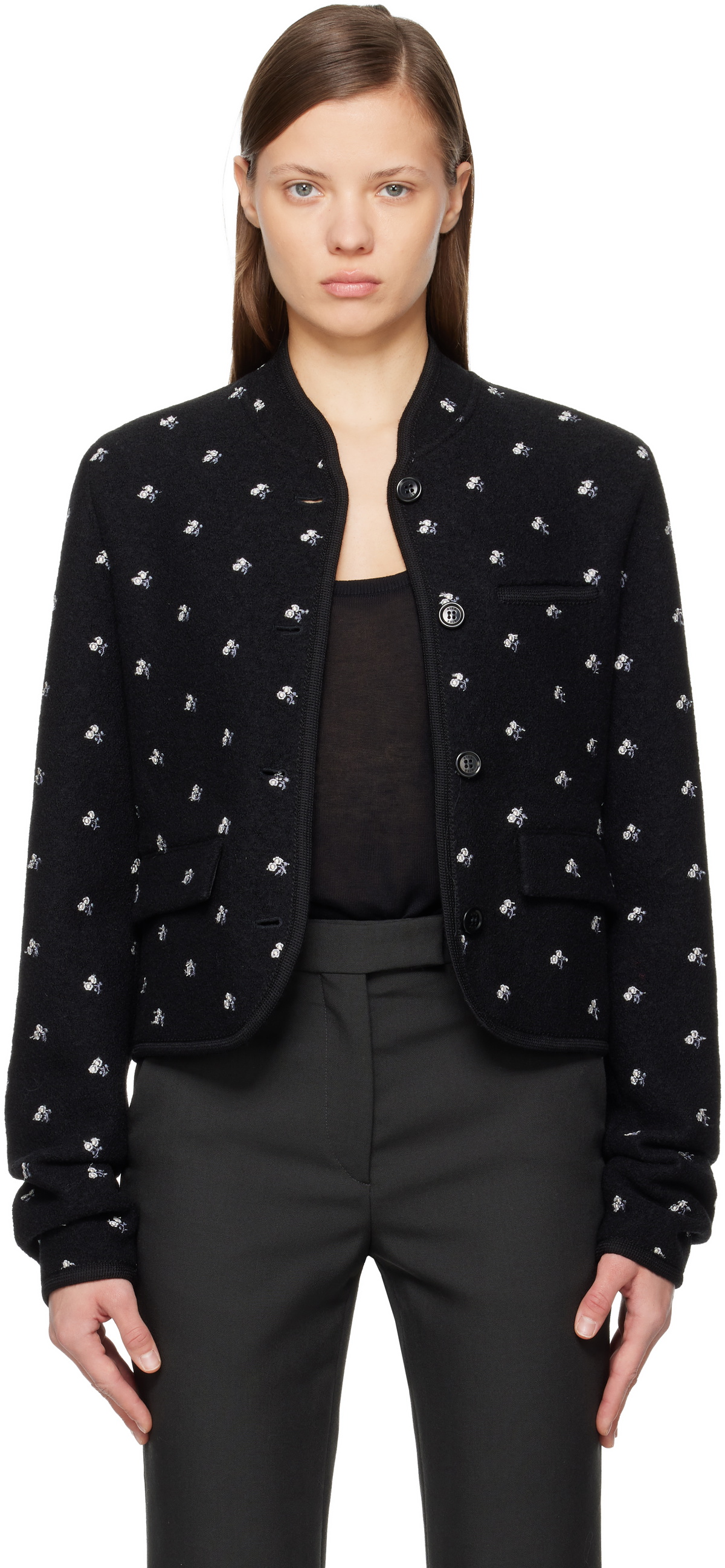 Rier Black Walker Utility Jacket Rier