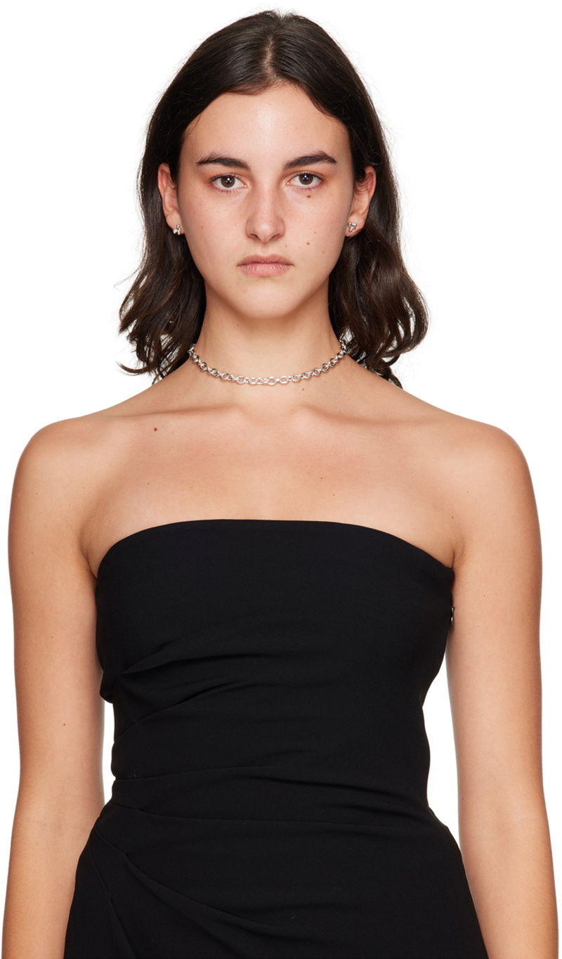 AGMES Silver Classic Chain Necklace