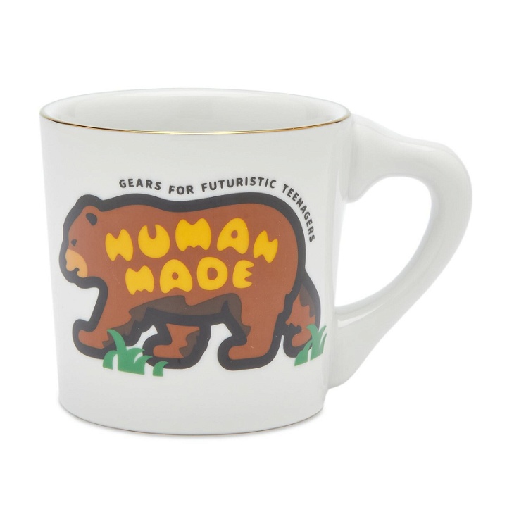 Photo: Human Made Men's Brown Bear Coffee Mug in White