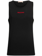 MARNI Unbrushed Cotton Fitted Tank Top