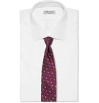 Etro - 8cm Embroidered Silk-Faille Tie - Purple