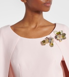 Safiyaa Yuna caped embellished gown