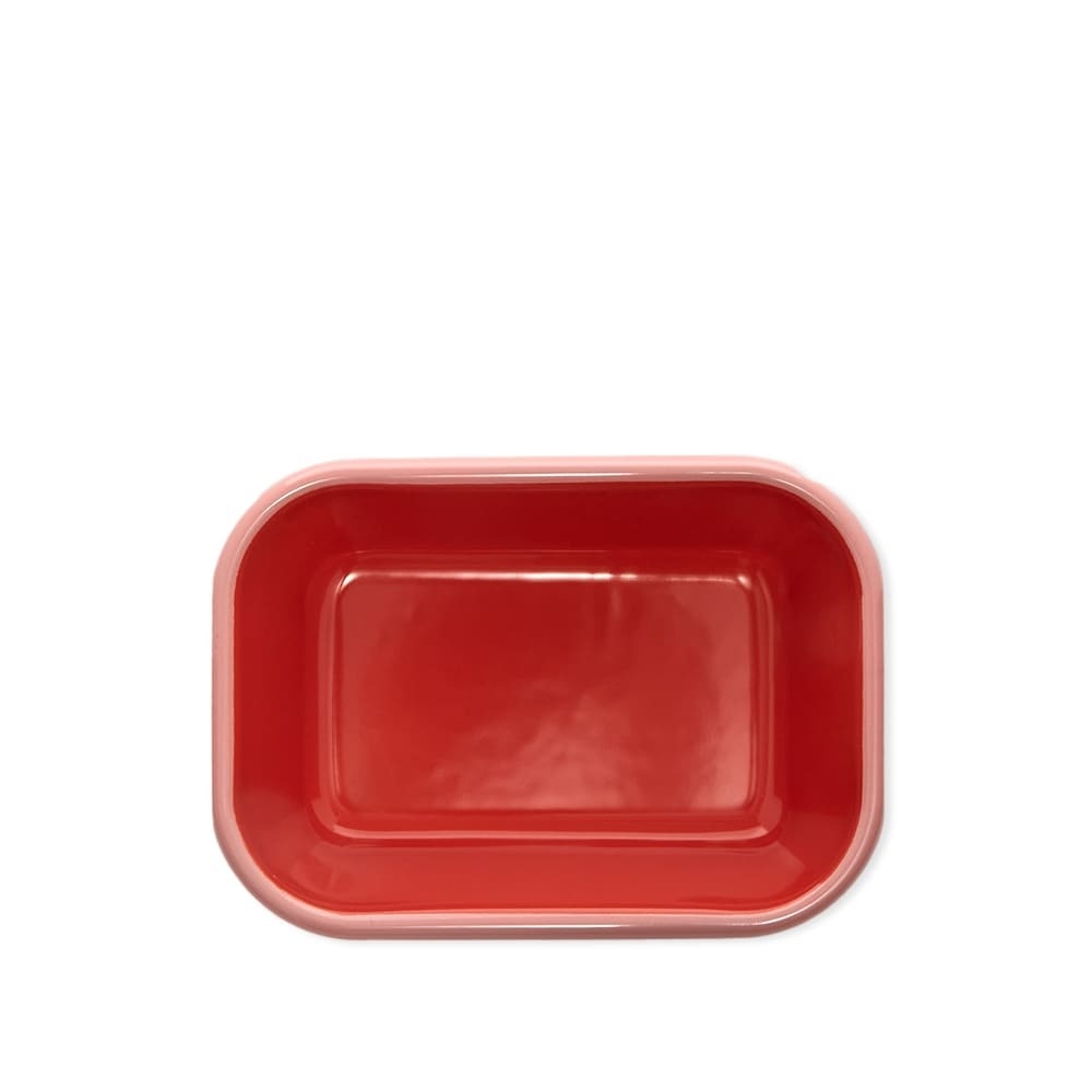 Photo: BORNN Enamelware Colorama Small Baking Dish in Coral/Pink