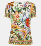 Etro Floral cotton T-shirt