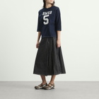 Beams Boy Women's 3/4 Sleeve Football T-Shirt in Navy