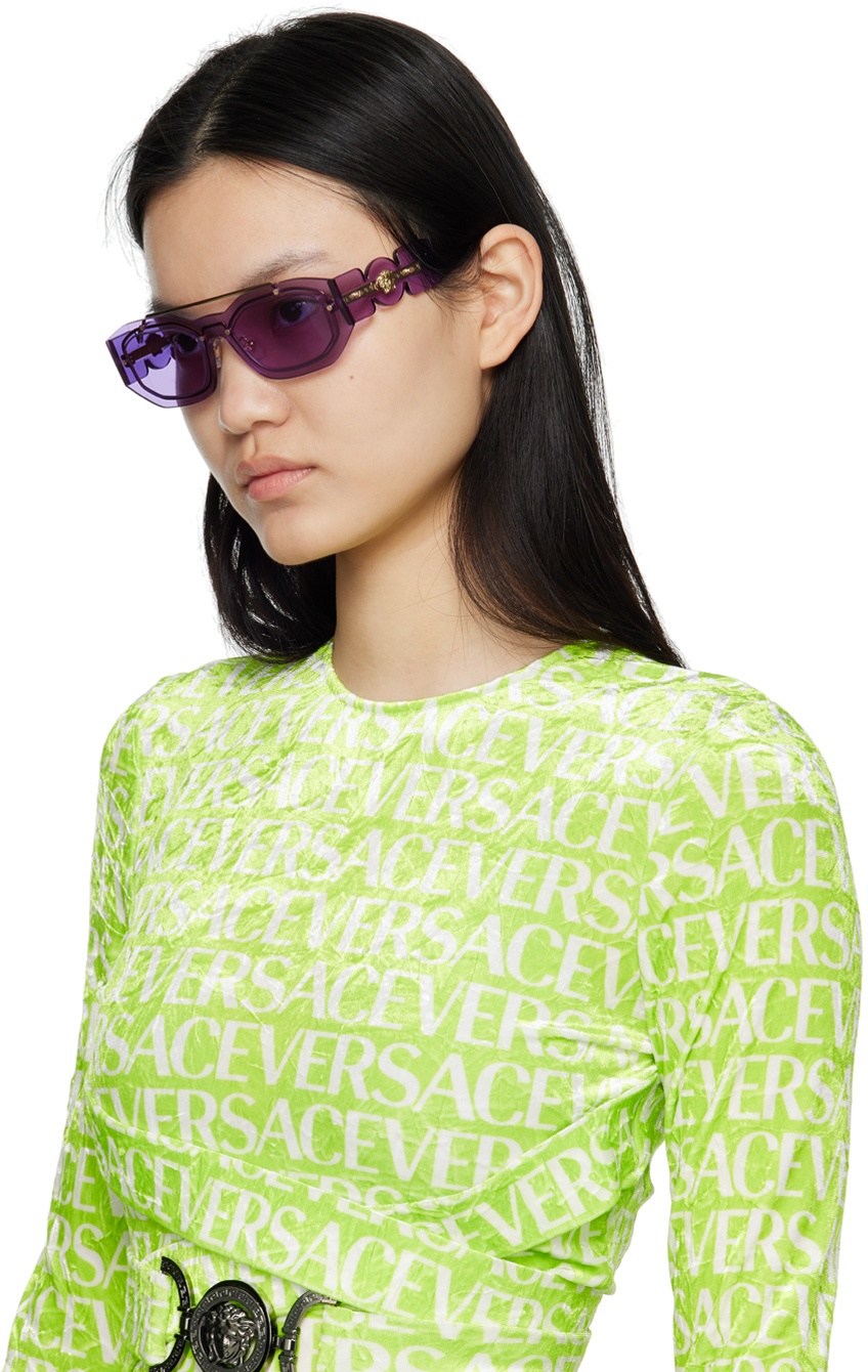 My Sister's Closet | Versace Versace Purple Sunglasses