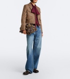 Jimmy Choo Cinch Medium knitted shoulder bag