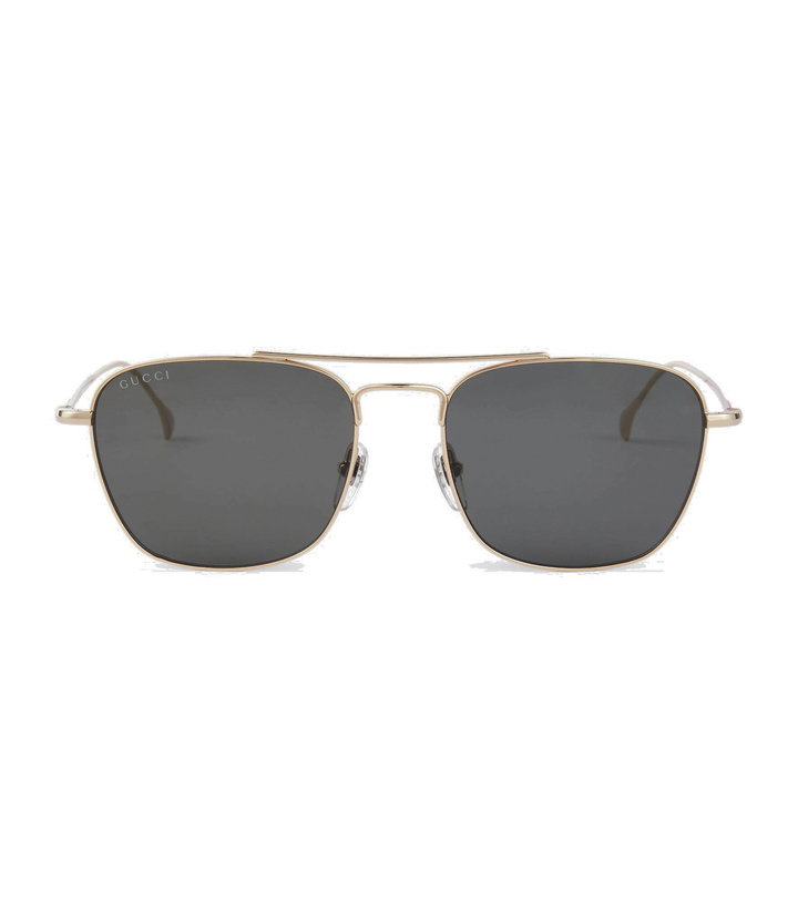 Photo: Gucci - Square metal sunglasses