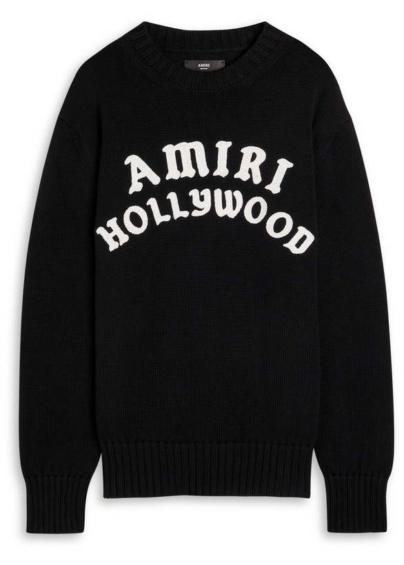 Photo: Amiri Hollywood Crew Knit Jumper Black