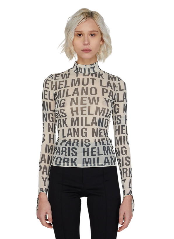 Photo: Helmut Lang Destination Print Top