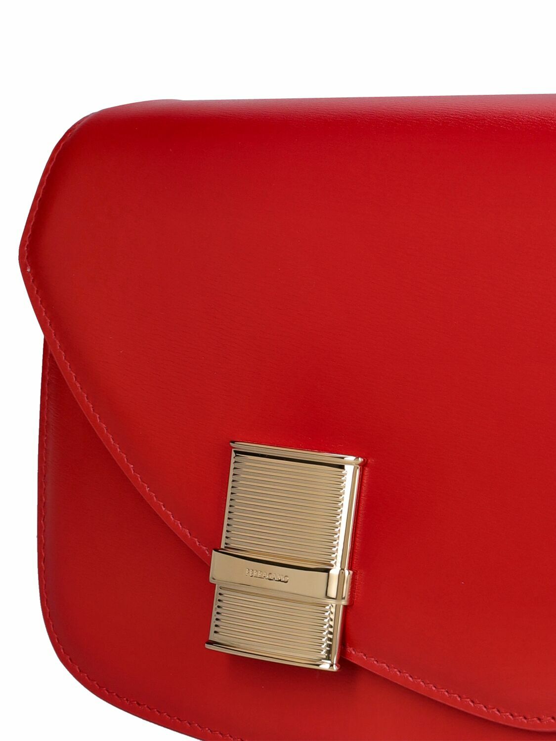 FERRAGAMO - Small Fiamma Leather Shoulder Bag Salvatore