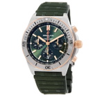 Breitling Chronomat B01 Chronograph Automatic Green Dial Watch UB0134131L1S1