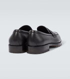 Manolo Blahnik Randy leather penny loafers