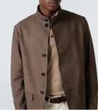 Zegna Il Conte leather jacket