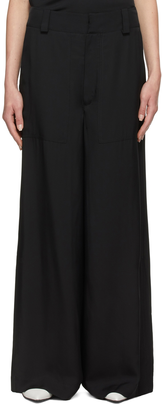 GAUCHERE Black Timber Trousers