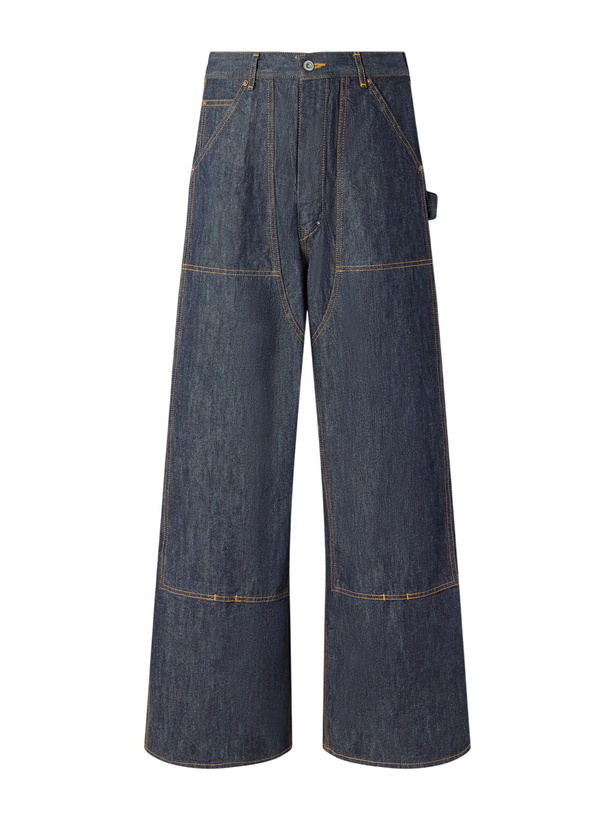 Photo: FULLCOUNT - Double-Knee Wide-Leg Jeans - Blue