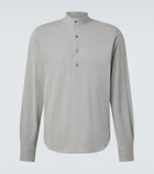Stòffa Cotton and silk Henley shirt
